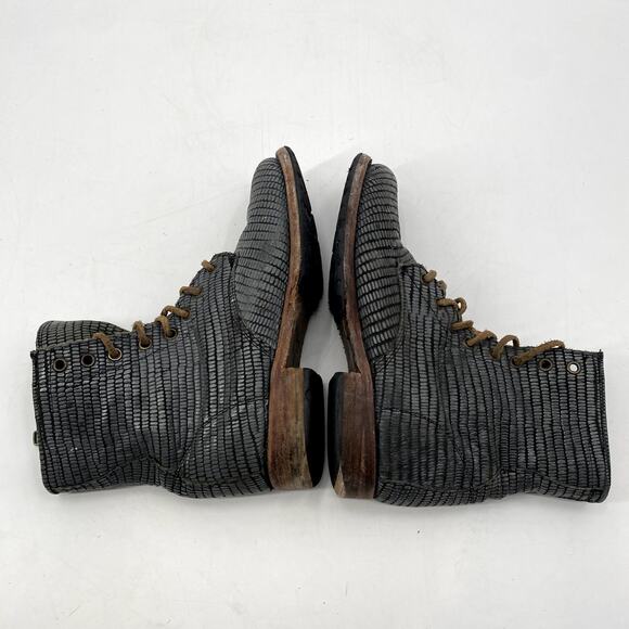 Freebird Gray Manchester Combat Boots - Picture 3 of 10